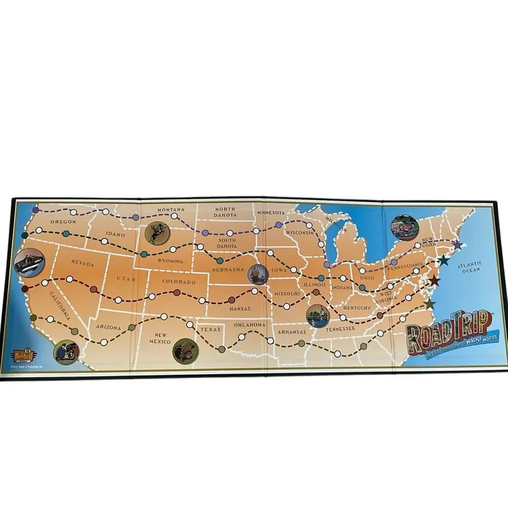 Daddy-O 2010 Road Trip Family Game Travel Themed Excellent Condition Fun Tin Van